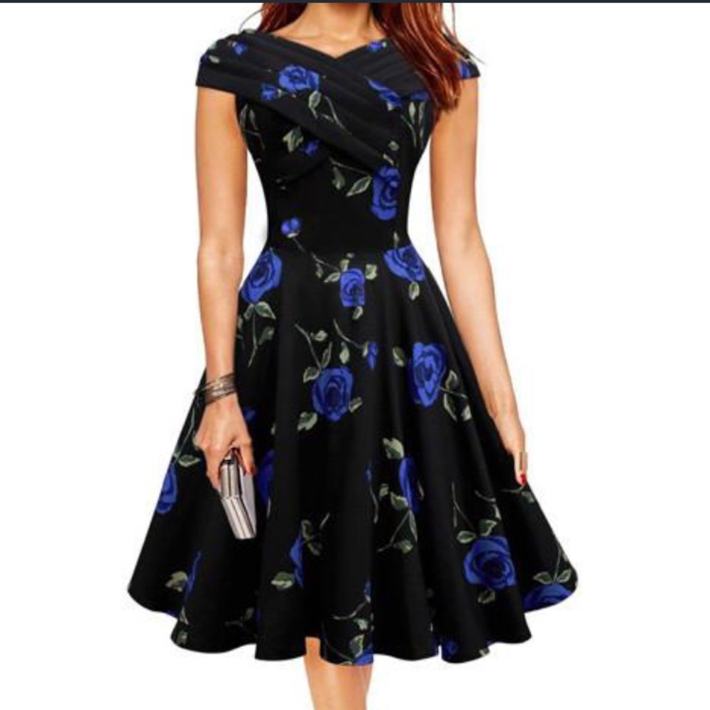 Floral vintage dress